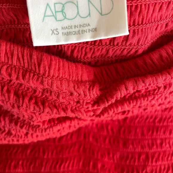 Nordstrom ABOUND smocking ruching off shoulder top - Picture 3 of 3